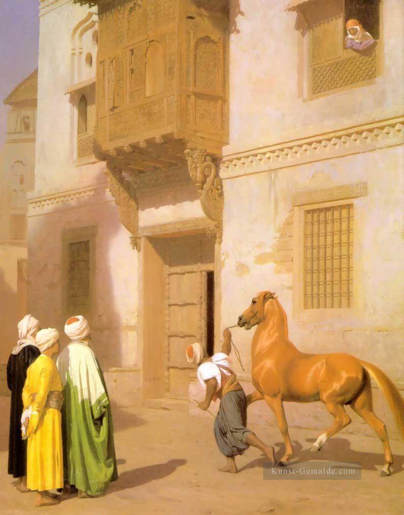 Cairene pferd Händler Griechisch Araber Orientalismus Jean Leon Gerome Ölgemälde